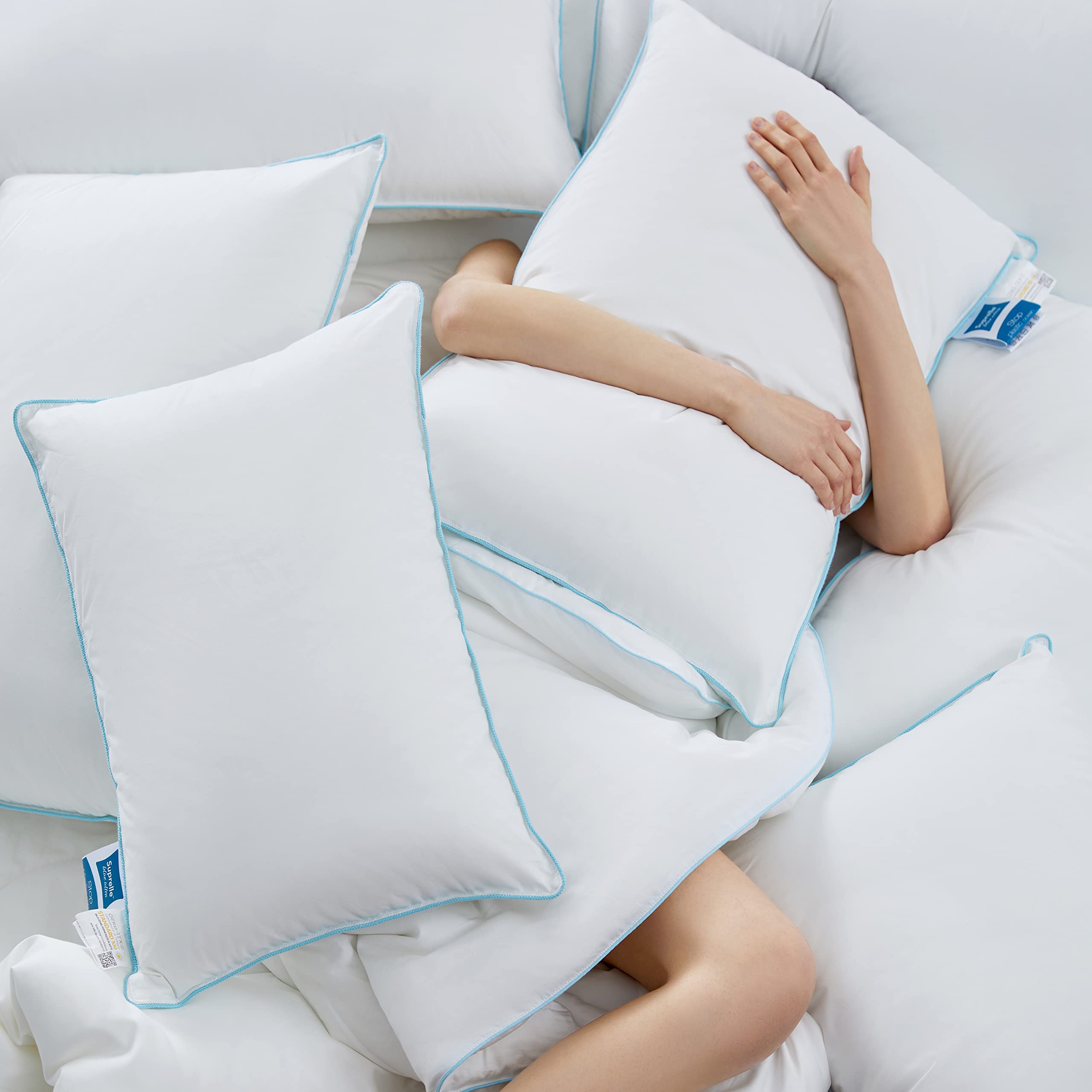 ⭐美品　枕 Amazon｜TUMEI 20インチ x 30インチ 2パック 低刺激性 人工羽毛